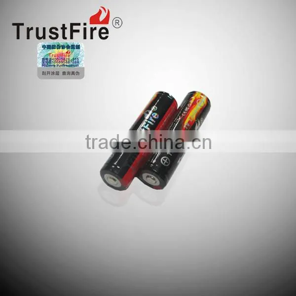 TrustFire 18650 li-ion rechargeable battery 2400mah 3.7v icr 18650 li-ion rechargeable battery good quality 1865 li-ion battery