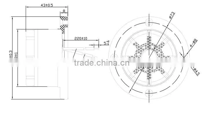 HUASHENG piezo siren