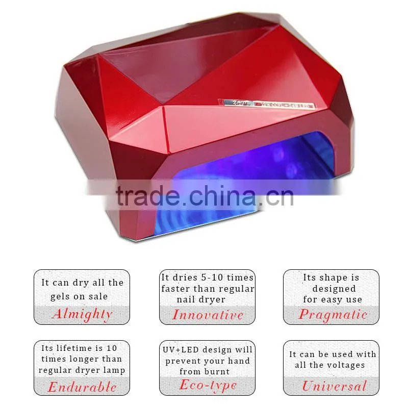 CCFL led UV nail lamp 36w Gel Curing Cure Lamp Timer Dryer Nail Polish Tools