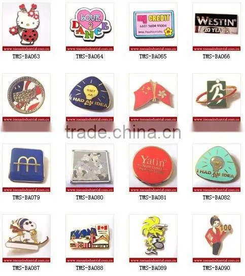 Promotion high quality custom metal gold plating badge lapel pins maker