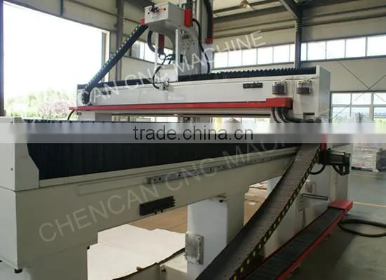 China Syntec Control 4Axis Foam Milling Machine 3D CNC EPS Plywood Foam Cutting Machine with Big Rotary