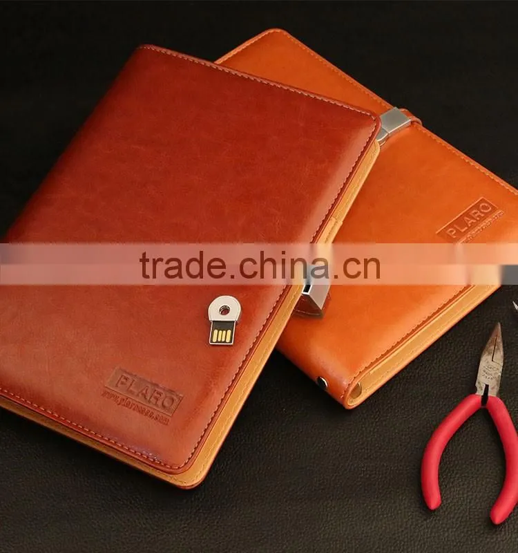 Plaro leather business powerbank for notebook with USB flash Drive