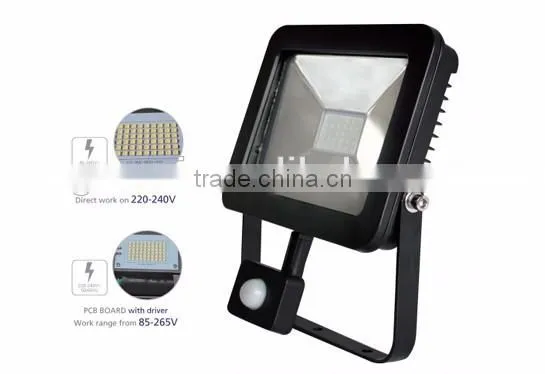 10w 20w 30w 50w outdoor motion sensor led flood light