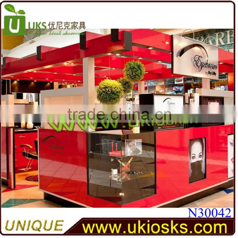 Easy assemble eyebrow threading kiosk | eyebrow threading kiosk used in mall for sale
