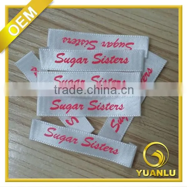 Custom Satin Screen Printing Labels