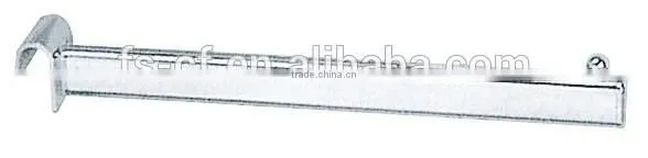Metal Cardboard Brackets Supermarket Pipe Brackets Chrome Tube Hook C22