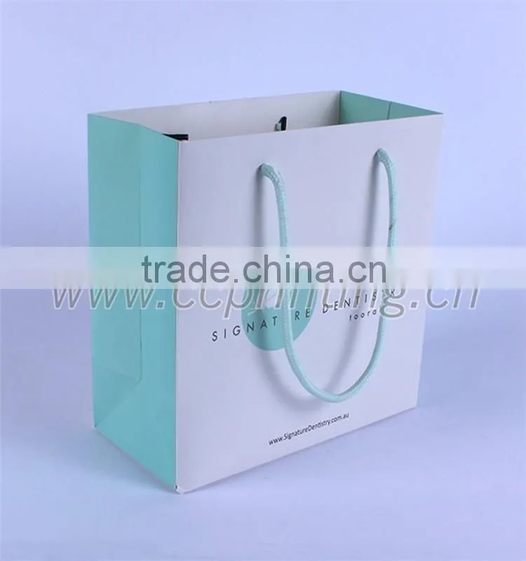 paper packing bag with polyester string handle