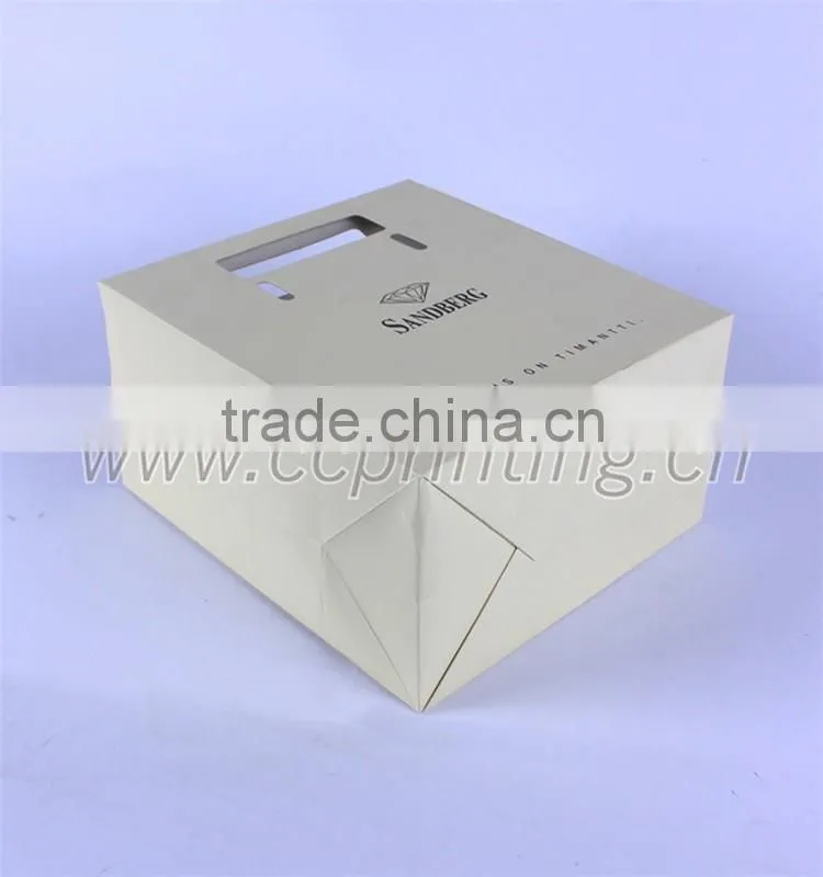 paper packing bag with polyester string handle