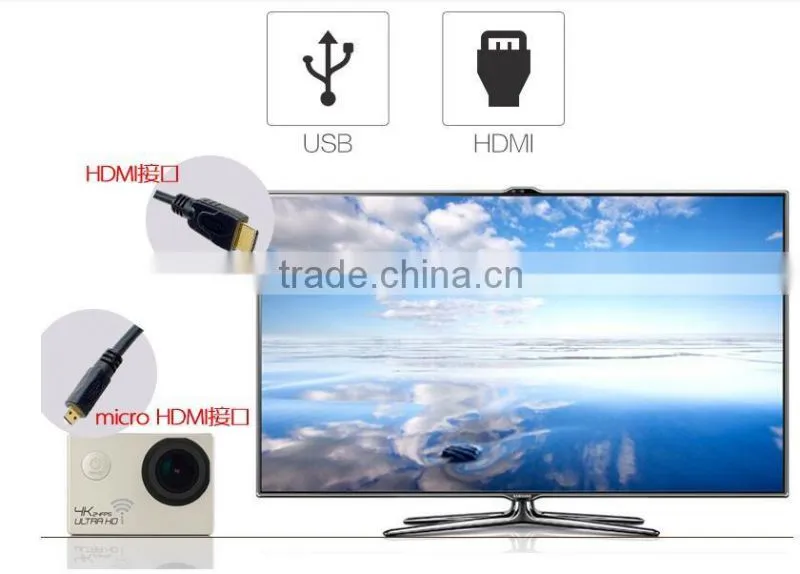 Vasens DV660 2.0 Inch Colorful Ultra HD 4K 12MP WiFi Camera 30m Waterproof xiaomi yi Helmet Sports Action Camera