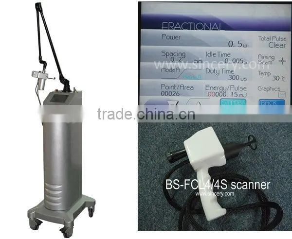 Fractional co2 laser skin resurfacing and stretch mark removal machine
