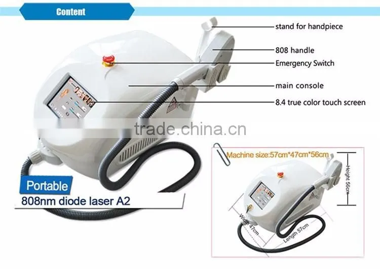 New type TEC condenser 808nm diode laser hair removal mini epilator