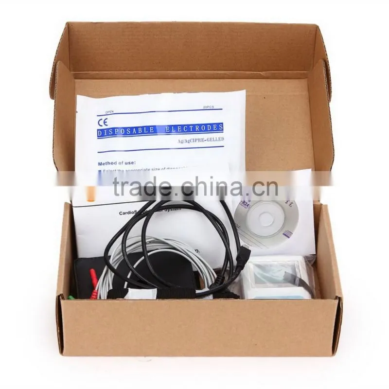Hospital Medical 24 Hours CS-3CL Cardiac Heart Holter Monitor 3 /12 Channel ECG Holter Recorder with Free Software-Shelly