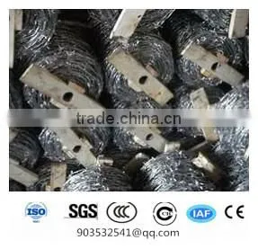 Border security system China high quality plastic coating concertina razor wire