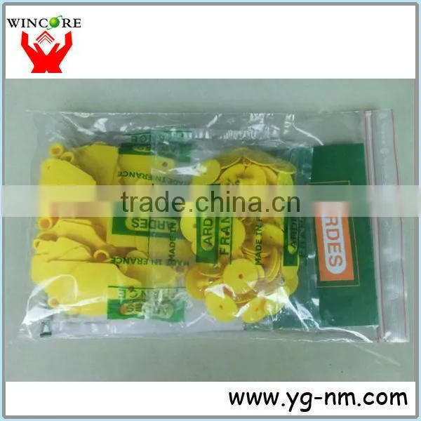 Livestock ARDES polyurethane blank laser ear tags for pig with metal nail
