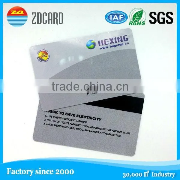 custom size glossy laminated spot UV pvc card