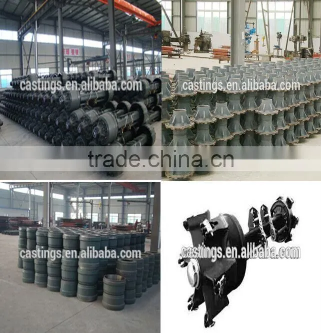 3 axles for tipper semi trailer