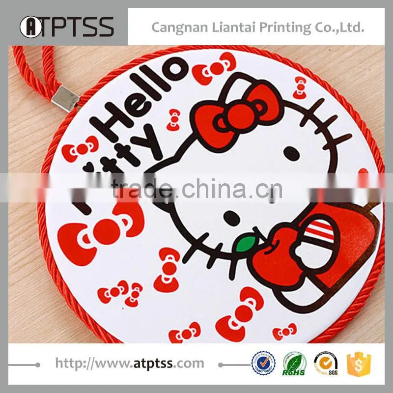 Fashion durable hello kitty cute design high quality cup mat