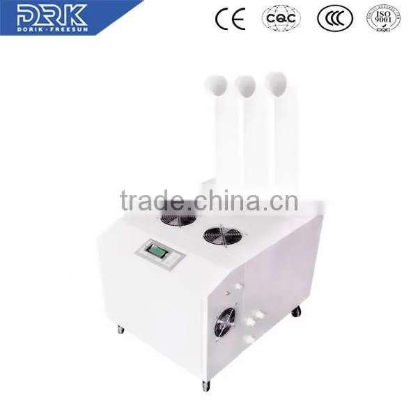 LCD display portable industrial ultrasonic humidifier with 3 mist outlets