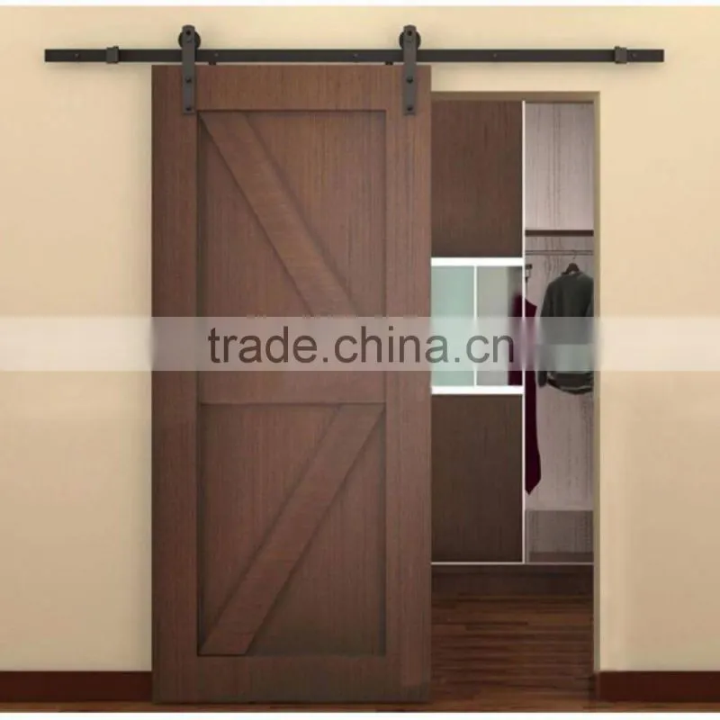 6.6 FT Modern America Style Steel Sliding Barn Wood Door Closet Hardware Track