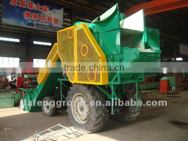 Mount on tractor wheat combine harvester