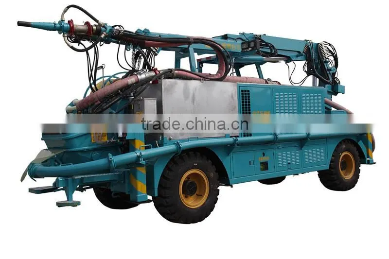 HSC-2515 tunnel construction used robotic telescopic concrete spray system with shotcrete arm