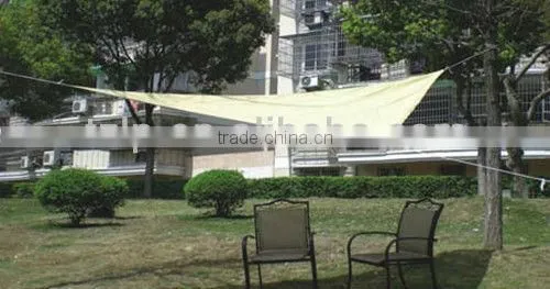 HDPE green UV protection garden shade sailing