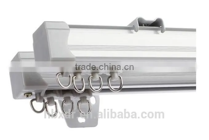 Sliding aluminium curtain rail