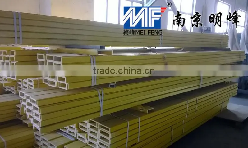 Yellow C-Channel FRP Pultruded Profiles 116mm*40mm*8mm