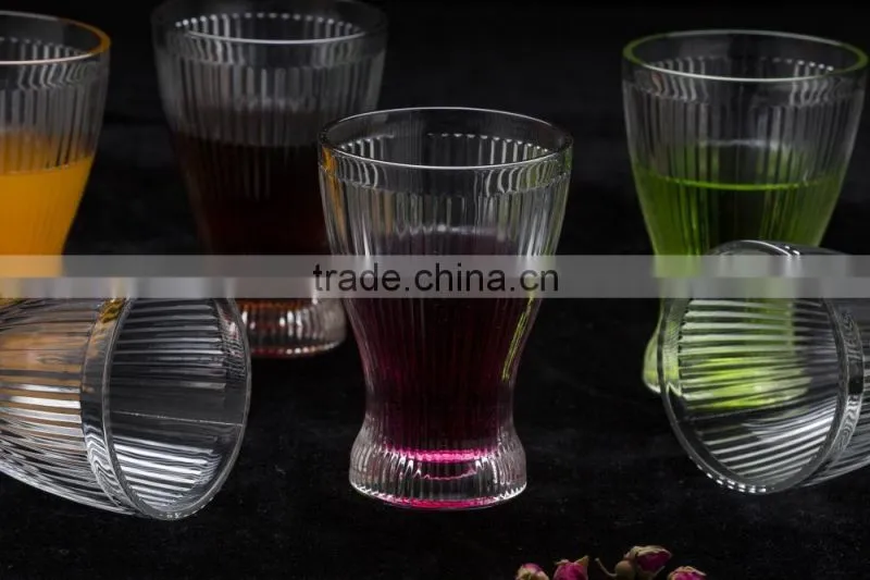 2017new arrival clear glass ware cheap glass juice cup