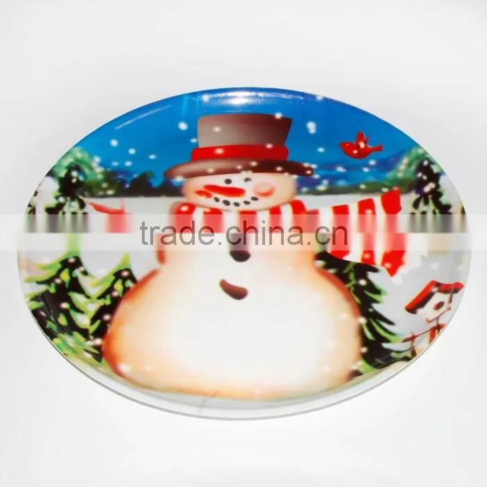 Round Plastic Plate/ PP Durable Plastic tableware / Dish
