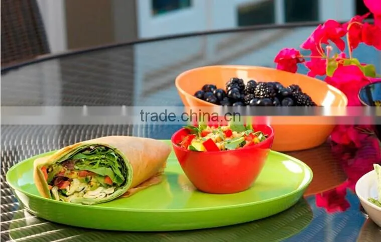 Eco Bamboo Fiber Tableware Picnic Set