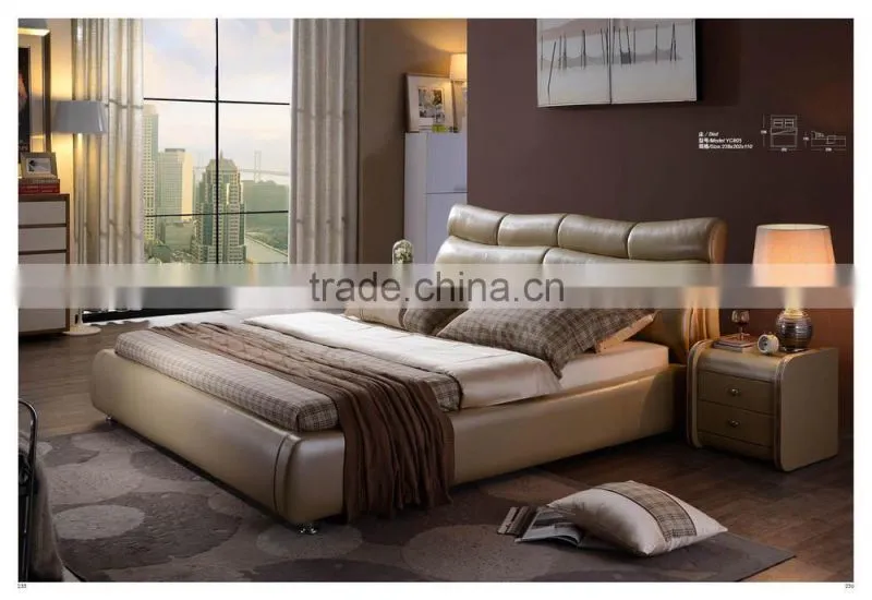 2015 used bedroom furniture for sale / latest double bed designs YC805