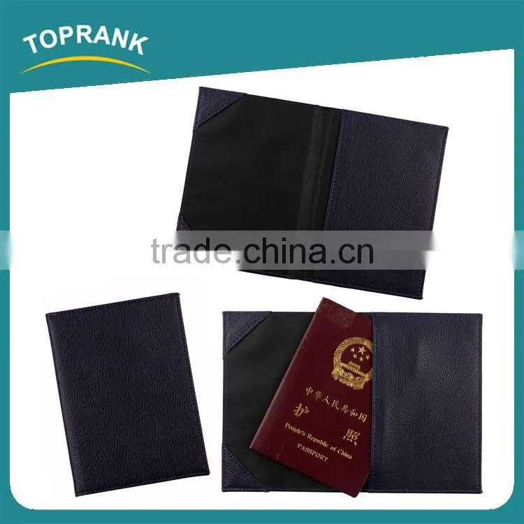 Toprank Mulit-function PU Leather Ticket Passport Holder Travel Passport Cover With Customized Logo