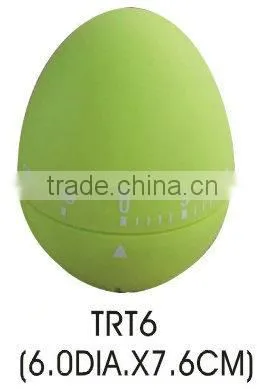Plastic egg shape 60 minutes countdown kitchen timer/mechanical timer