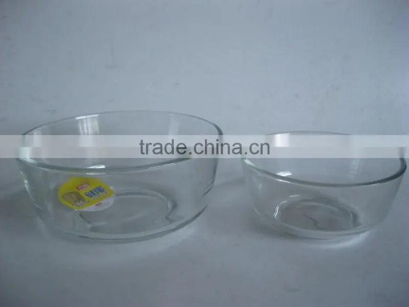 Hot sale different size cheap glass bowl