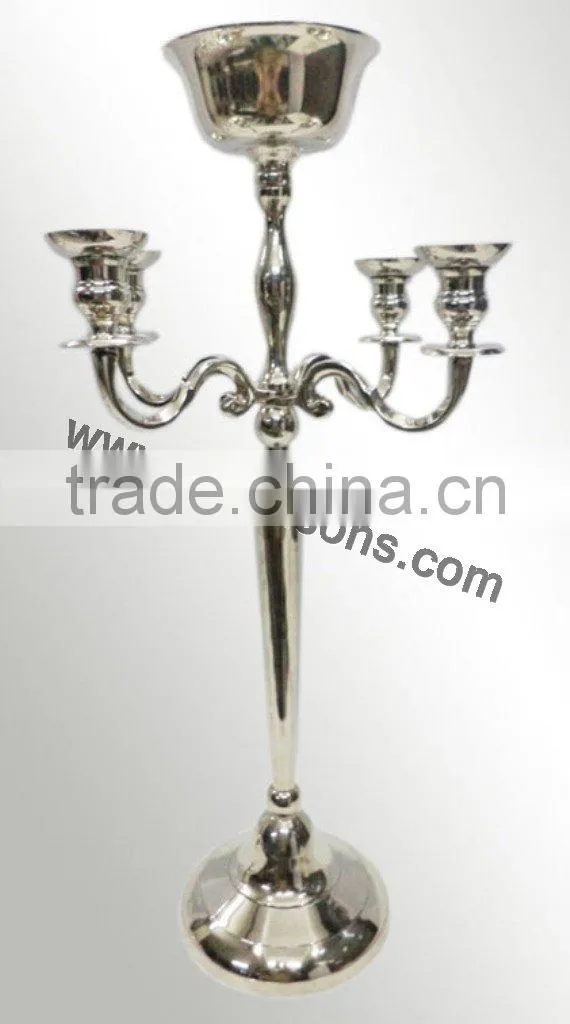 Candle holders nickel plated candelabras sale