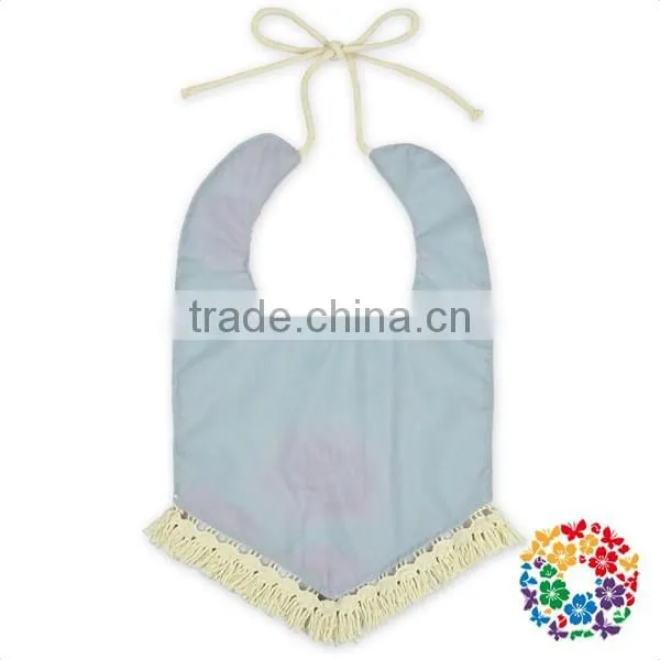 wholesale fancy double layers baby bibs with tassels