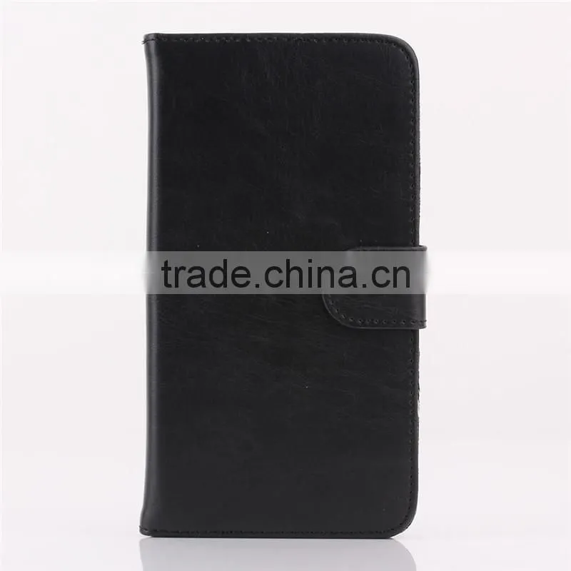 High quality crazy-horse PU card bumper/pocket cell phone case for HTC