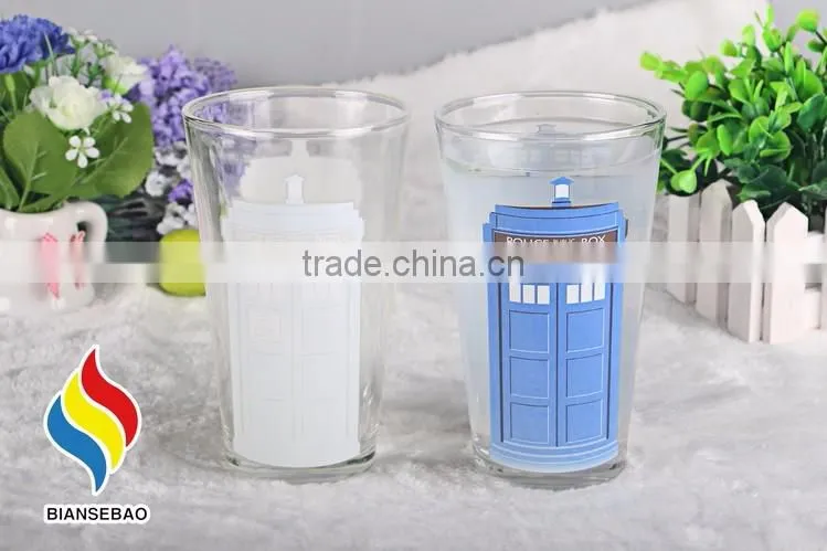 Wholesale custom high quality stemless wine glass