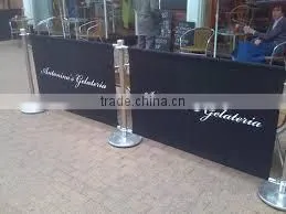 aluminum barrier/cheap cafe barriers