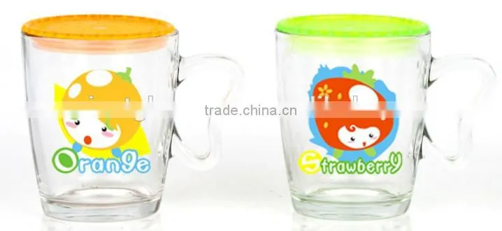 2014 hot sell insulated glass coffee cup without handle