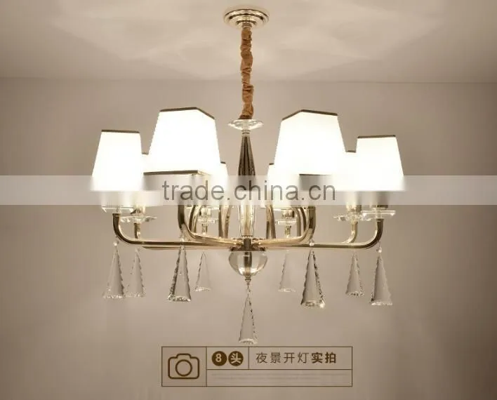 M960 Momoda decorations luxury simple Crystal living room bedroom golden home lighting chandelier pendant lamp