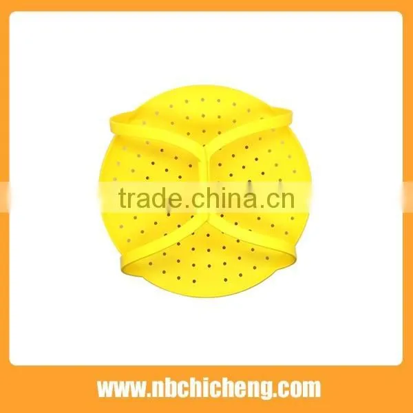 Silicone Food Thawing Filter, Vegetable Fruit Wash Drainage Grid, Silicone Grid Basket