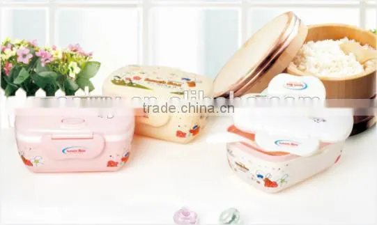 Plastic large round double lunch boxes/Insulation boxes