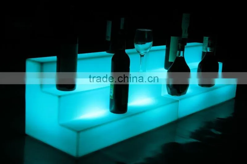 elegant romantic led red wine rack for home or hotel using