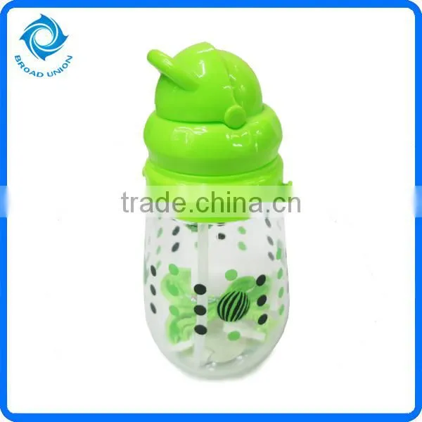 Hot Sport Water Bottle For Kids With Straw