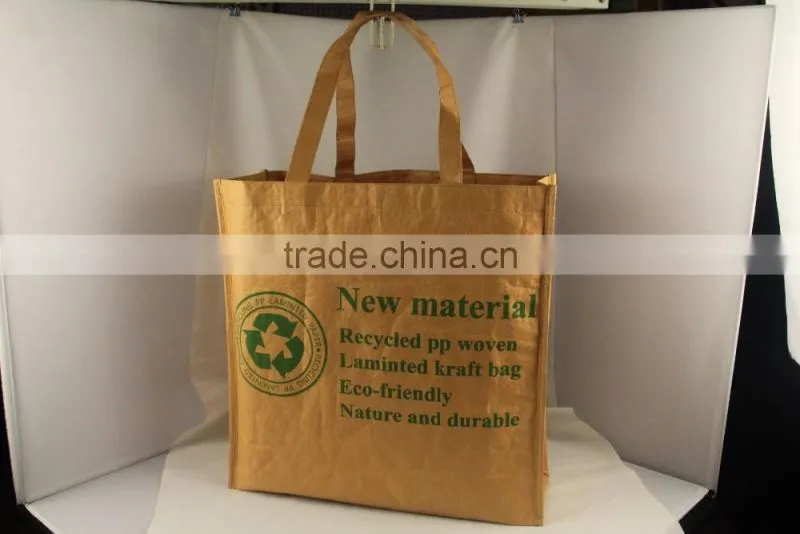 Recycled PP woven laminated craft bag
