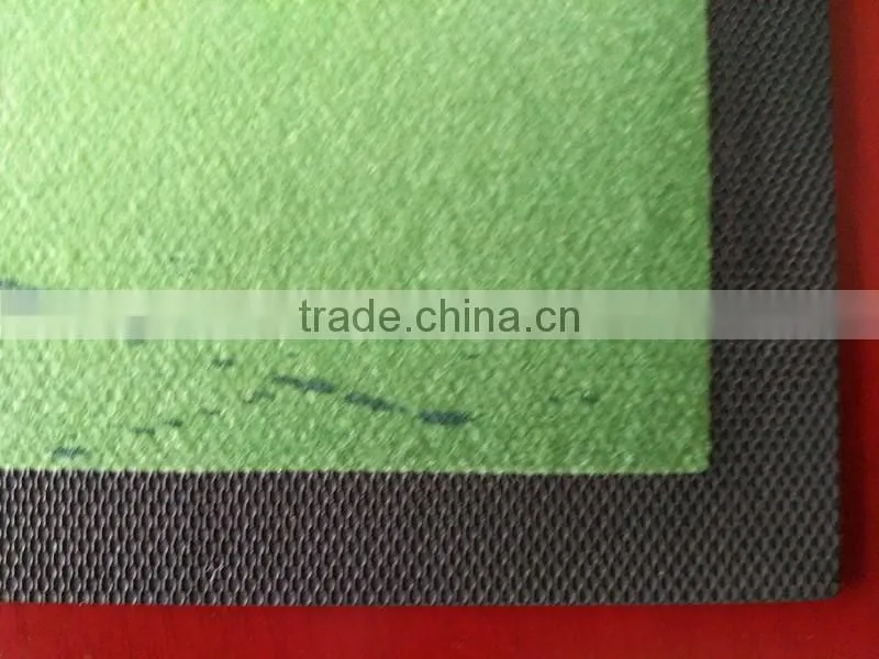 2017 custom brand logo non-woven fabric bar mat glows