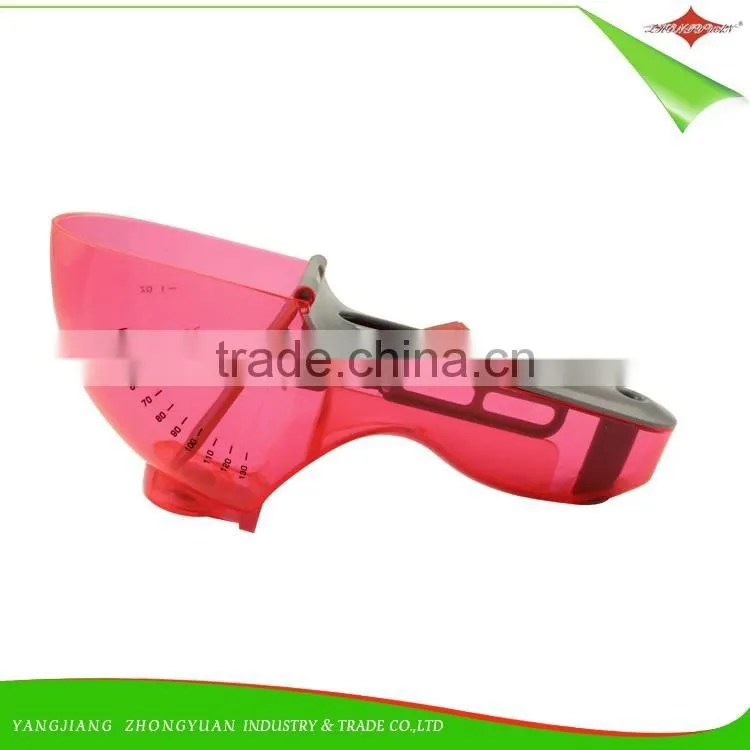 ZY-L1042 New style flexible plastic adjustable measuring spoon 130ml