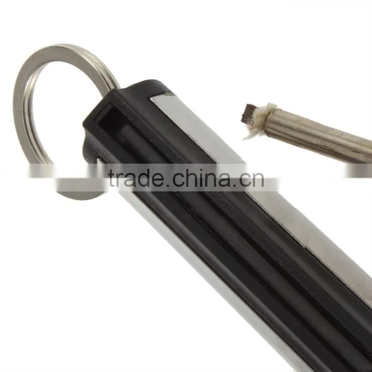 Fashion Permanent Match Striker Lighters With Key Chain Silver Cheap Cigarette Lighters Chinese Lighters